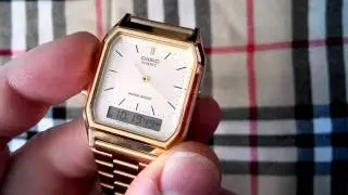 CASIO AQ230 GA . Vintage style watch.