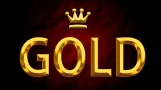 Gold text effect Photoshop | Text effects in Photoshop