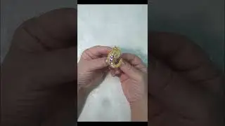 Брошь из бисера буква С #shorts