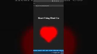 make heart using html css 