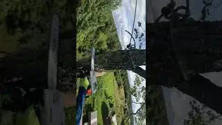 Завес макушки маятником над крышей
