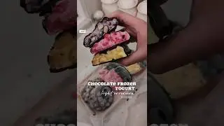 Chocolate Frozen Yogurt - Healthy summer treats ❄️ #Lemon8Indonesia #shorts #shortsvideo #dessert