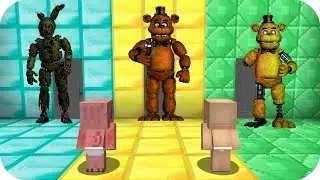 No elijas la puerta equivocada Bebe - Aenh Minecraft pe Springtrap, Freddy, Golden freddy