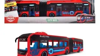 Dickie City - Красный сочлененный автобус VOLVO 40 см