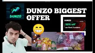 Dunzo Biggest Loot 😁| Dunzo Bag Offer 50%OFF | Free Grocery shopping app | Dunzo.com | Free Shopping