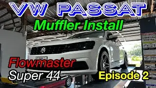 VW PASSAT 1.8 TSI Flowmaster Muffler Install - Sounds And Opinion