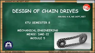 Online Class | Design of Chain Drives | ME402: DME- 2 | KTU | Semester 8