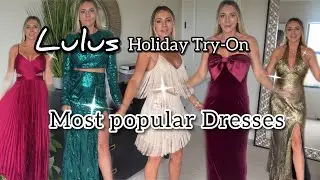 Lulus Holiday Dress Try-On Haul | Most Popular Dresses for 2025