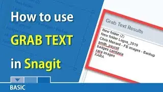 Snagit: Grab Text from an image or screen capture by Chris Menard
