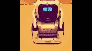 Cozmo after building his first pyramid