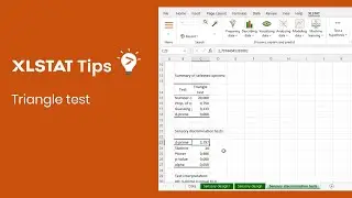 Triangle test in Excel - XLSTAT Tips
