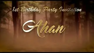 1St Birthday | 3D Motion Poster | Bday banner | Motion Pic | Motion Video | Shree Graphics