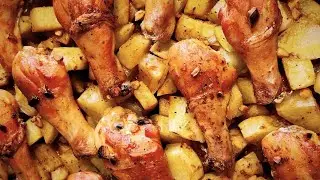 Куриные ножки с картофелем в духовке! / Простой рецепт