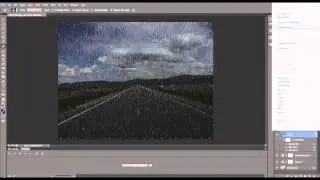 Photoshop Tutorial Rain  animated