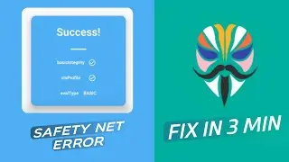 How To Fix Safety Net(Magisk) New Method | Custom Rom | Android | Tutorial 
