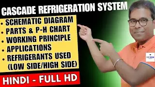 Cascade refrigeration system explained in Hindi #cascaderefrigerationsystem #cascade #ph #2stage