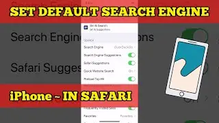 How to set default search engine in Safari on iPhone