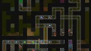 Factorio Ribbon Maze WIP 0002