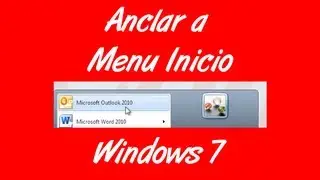 Como anclar un programa al menú de inicio en Windows 7