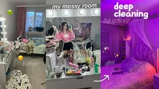 Deep Cleaning My Messy Room Fall Edition 🧺🍂