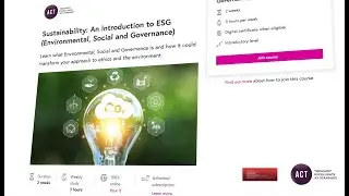 Sustainability: an introduction to ESG
