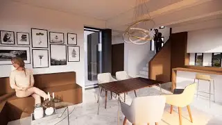 MONNTECITY _ Проект Входной Группы для Частного Дома. Сквозное освещение и визуальные акценты