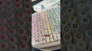 Testing the worlds  largest set of acrylic paint pens 🤯🖍️