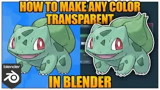 How to make any Color Transparent [In Blender]