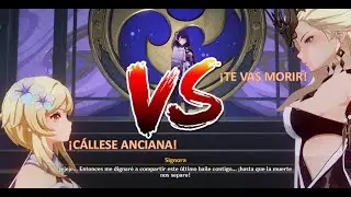 GENSHIN IMPACT - VIAJERA CONTRA SIGNORA | CINEMATICAS + GAMEPLAY.