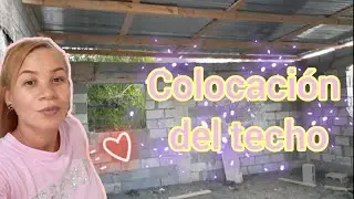 Por fin colocación del techo de Zinc. Avance de la construcción de la casita en el campo.
