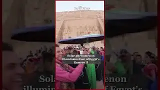 Solar phenomenon illuminates face of Egypt's Ramses II