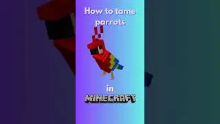 How to tame a parrot in Minecraft #gaming #minecraft #gamingtips