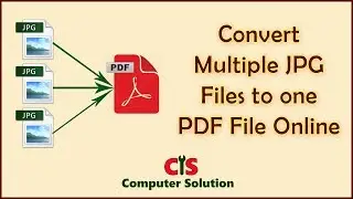 How to convert Multiple jpg files to one PDF file | Combine PDF file