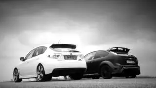 Subaru Impreza WRX STI хэтчбэк и седан 2010, Ford Focus RS 500, Mitsubishi Lancer Evolution X, ралли