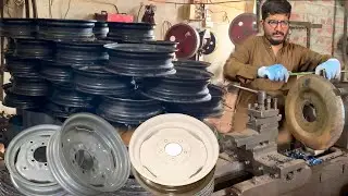 How Tractor Wheel Rims are Manufactured in Steel Wheel Rim Production Line || Iron Wheel Rim Making