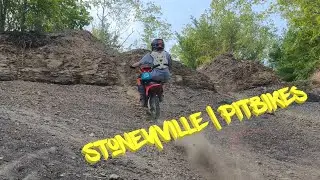 Having Some Fun On The Pitbikes Hill Climbing At Stoneyville Clearfield, Pa