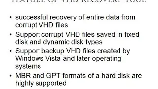 Virtual Machine Data Recovery