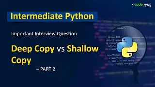 Deep Copy and Shallow Copy in Python | Deep Copy in Python | Deep Copy vs Shallow Copy