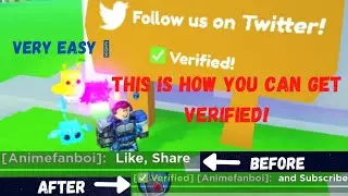 How to get Verified in Roblox Pet Simulator X | Very easy