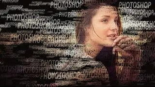 Text portrait effect  photoshop tutorial cs6  photo effects