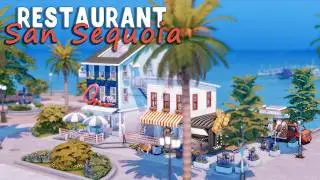 🍕 Ресторан в Сан-Секвойе 🍕|  NO CC│The Sims 4│Строительство│SpeedBuild│TS4