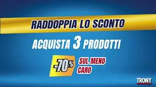 Raddoppia lo Sconto da Trony -70% di sconto sul meno caro
