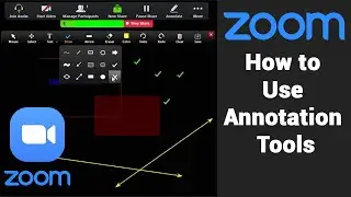 Zoom 👉 How to use Annotation Tools in Zoom / Remote Learning / Zoom Annotation Tools
