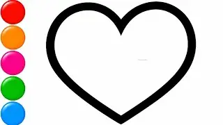 How To Draw a Cute Heart | Easy Heart Drawing For Kids | Step by Step Drawing Tutorial