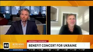 Олег Скрипка та гурт виступають на благодійному концерті «Україна» у Rhapsody Theater
