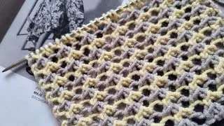 Ажурный узор спицами❤️🧶knitting pattern.