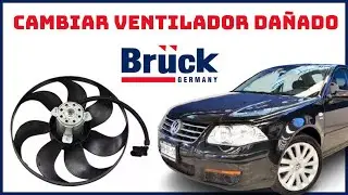 ✅ Como Cambiar VENTILADOR dañado de VW Jetta Clasico A4 marca Bruck