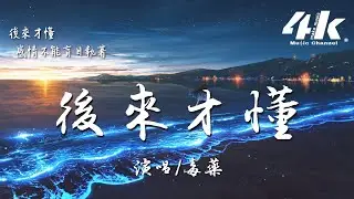 毒藥 - 後來才懂『以為深愛過 過往點滴你會捨不得，後來才懂 感情不能強求勒索。』【高音質|動態歌詞Lyrics】♫