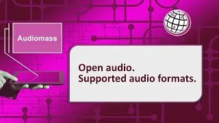 Audiomass - Open audio. Supported audio formats.