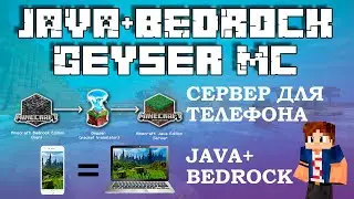 🎮КАК ПОДКЛЮЧИТЬ ИГРОКОВ С ТЕЛЕФОНА НА СЕРВЕР КОМПЬЮТЕРА В МАЙНКРАФТ JAVA И BEDROCK НА ОДНОМ СЕРВЕРЕ